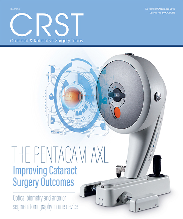 THE PENTACAM AXL Improving Cataract Surgery Outcomes