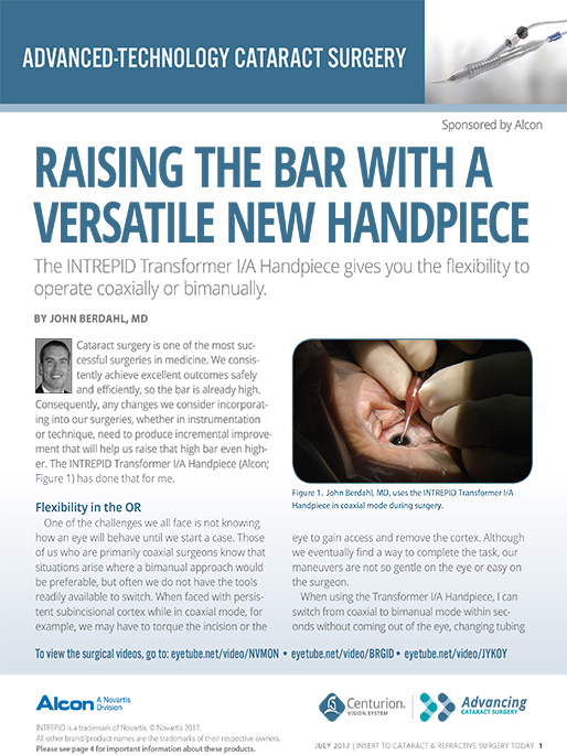 Raising the Bar With a Versatile New Handpiece