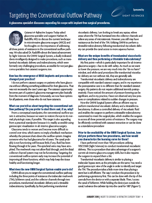 Targeting the Conventional Outflow Pathway
