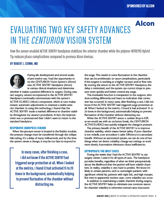 Evaluating Two Key Safety Advances in the CENTURION Vision System