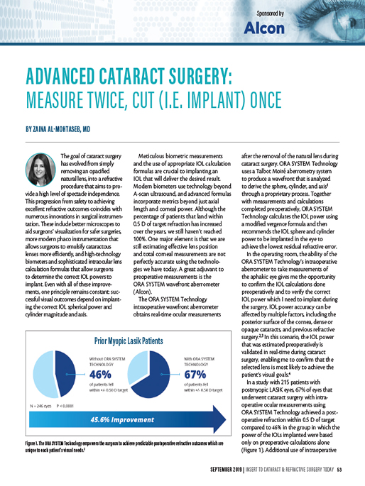 Advanced Cataract Surgery: Measure Twice, Cut (i.e. Implant) Once