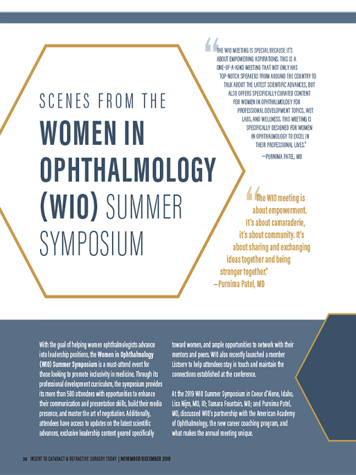 Scenes from the Women in Ophthalmology (WIO) Summer Symposium