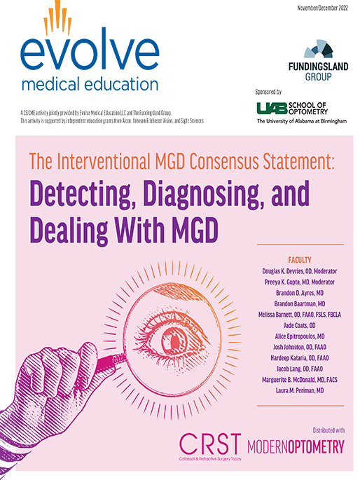 The Interventional MGD Consensus Statement: Detecting, Diagnosing, and Dealing With MGD